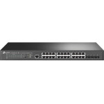 TP-Link Jetstream 24-Port Gigabit L2+ Managed Switch With 4 10GE SFP+ Slots And Ups Power Supply - (TL-SG3428XPP-M2)