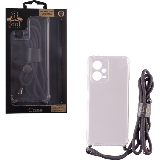 Idol 1991 ���� Xiaomi Redmi Note 12 5G 6.67'' Antishock Air Tpu With Strap Full Camera Protection �������