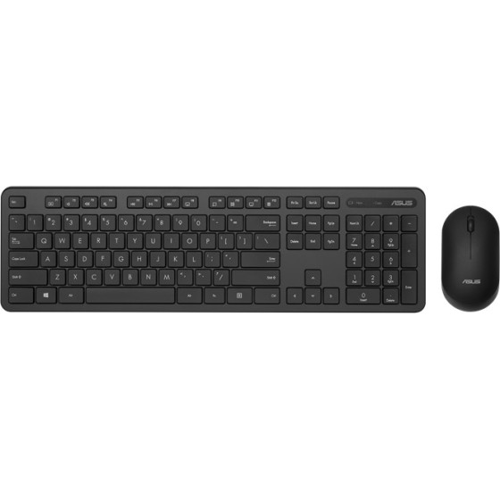 Asus Keyboard & Mouse CW100 Greek Wireless - (90XB0700-BKM0M0)