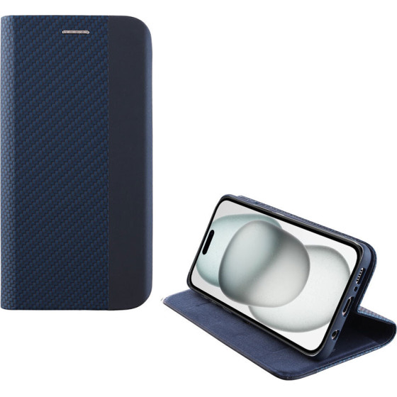 Idol 1991 ���� Iphone 15 Plus 6.7'' Elite ANTI-Rfid Book Stand BLUE