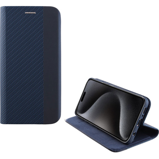 Idol 1991 ���� Iphone 15 Pro 6.1'' Elite ANTI-Rfid Book Stand BLUE