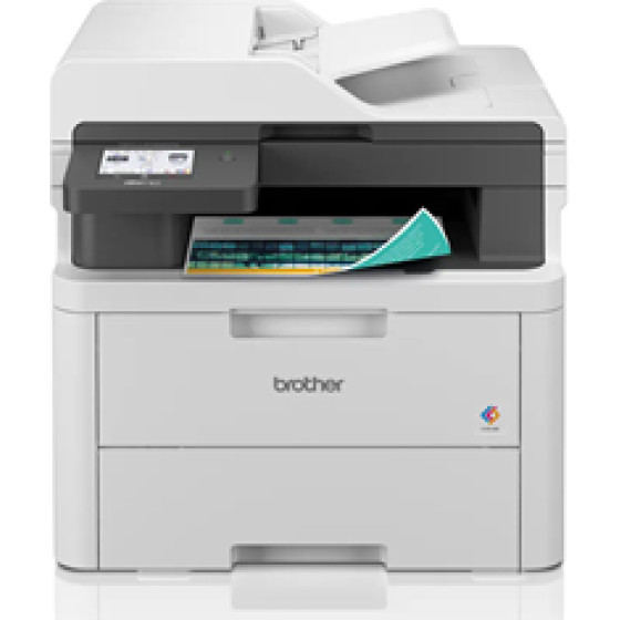 Brother Mfp Laser Color P/C/S/F, A4, 18PPM, 600x2400DPI, 512MB, 3000P/M, USB/ NETWORK(LAN)/ WIRELESS, DUPLEXER, 3YW - (MFC-L3740CDW)