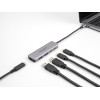 DeLock Usb Hub 4x �����, 5Gbps, USB-C �������, ���� - (64239)