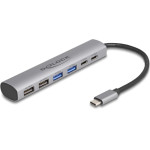 DeLock Usb Hub 6x �����, 10Gbps, USB-C �������, ���� - (64232)