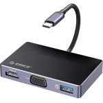 Orico Docking Station DM-5P, 5 �����, USB-C �������, 100W PD, 4K, ����� - (DM-5P-BK-BP)
