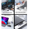 Orico Docking Station DM-5P, 5 �����, USB-C �������, 100W PD, 4K, ����� - (DM-5P-BK-BP)