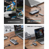 Orico Docking Station PW11-6PR, 6 �����, USB-C �������, 100W Pd 4K, ���� - (PW11-6PR-GY-EP)