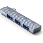 Orico Usb Hub AH-W13, 3x �����, 5Gbps, USB-C �������, ���� - (AH-W13-GY-BP)
