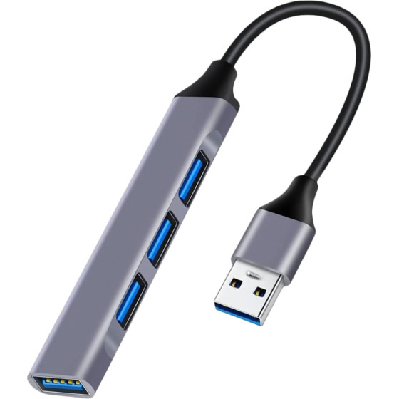 Powertech Usb Hub 4x �����, 5Gbps, Usb �������, ���� - (PT-1114)