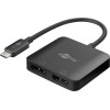 Goobay ���������� USB-C �� 2x Displayport 8K/30Hz, MST, ������ - (60171)