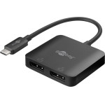 Goobay ���������� USB-C �� 2x Displayport 8K/30Hz, MST, ������ - (60171)
