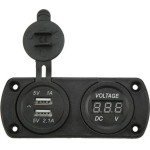 Auto Gs ��������� �������� ����������� ��� Battery Check (����������) �� 2 Usb 5V 1A ����� 1 ������� - (99703)