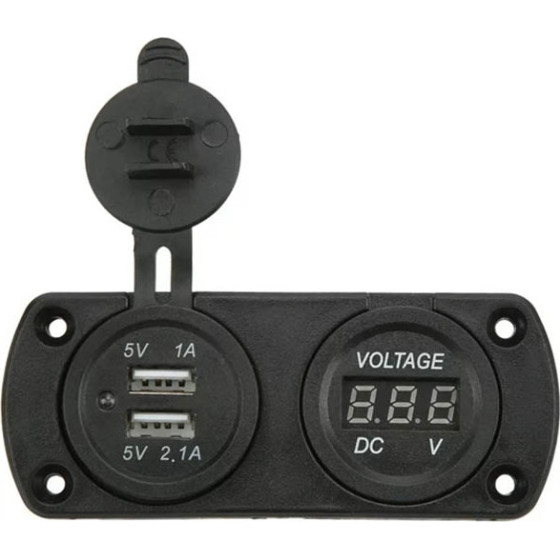 Auto Gs ��������� �������� ����������� ��� Battery Check (����������) �� 2 Usb 5V 1A ����� 1 ������� - (99703)