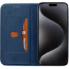 Idol 1991 ���� Iphone 15 6.1'' Elite ANTI-Rfid Book Stand BLUE