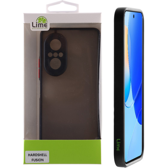 Lime Successories Lime ���� Huawei Nova 9 Se 6.78'' Hardshell Fusion Full Camera Protection Black With Red KEYS
