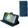 Lime Successories Lime ���� Motorola Moto E13 6.5'' Essential Magnet Book Stand Clip Dark BLUE