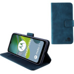Lime Successories Lime ���� Motorola Moto E13 6.5'' Essential Magnet Book Stand Clip Dark BLUE