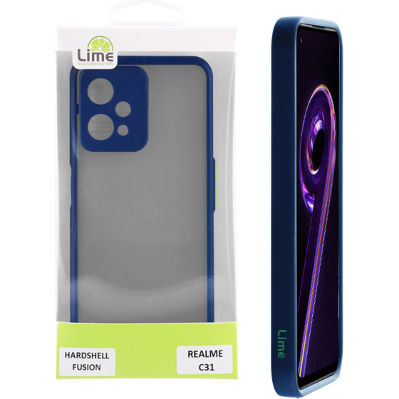 Lime Successories Lime ���� Realme 9 5G/9 Pro 5G 6.6'' Hardshell Fusion Full Camera Protection Blue With Yellow KEYS