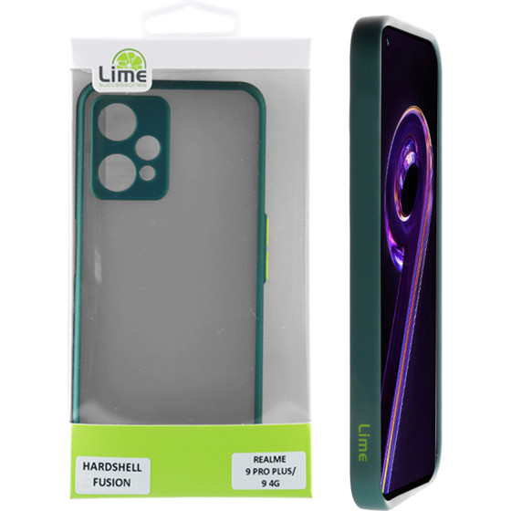 Lime Successories Lime ���� Realme 9 5G/9 Pro 5G 6.6'' Hardshell Fusion Full Camera Protection Green With Yellow KEYS