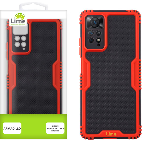 Lime Successories Lime ���� Xiaomi Redmi Note 11 Pro 4G/5G 6.67'' Armadillo Full Camera Protection RED