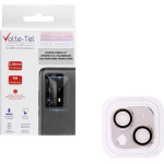 Volte-Tel Camera Glass Cover Iphone 13 Mini 5.4''/Iphone 13 6.1'' 9H 0.30MM 3D ALUMINIUM-Electroplating Frame SILVER