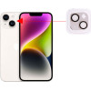 Volte-Tel Camera Glass Cover Iphone 13 Mini 5.4''/Iphone 13 6.1'' 9H 0.30MM 3D ALUMINIUM-Electroplating Frame SILVER