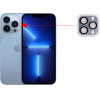 Volte-Tel Camera Glass Cover Iphone 13 Pro 6.1''/Iphone 13 Pro Max 6.7'' 9H 0.30MM 3D ALUMINIUM-Electroplating Frame BLUE