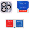 Volte-Tel Camera Glass Cover Iphone 13 Pro 6.1''/Iphone 13 Pro Max 6.7'' 9H 0.30MM 3D ALUMINIUM-Electroplating Frame BLUE
