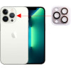 Volte-Tel Camera Glass Cover Iphone 13 Pro 6.1''/Iphone 13 Pro Max 6.7'' 9H 0.30MM 3D ALUMINIUM-Electroplating Frame SILVER