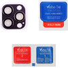 Volte-Tel Camera Glass Cover Iphone 14 Pro 6.1''/14 Pro Max 6.7'' 9H 0.30MM 3D ALUMINIUM-Electroplating Frame PURPLE