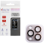 Volte-Tel Camera Glass Cover Iphone 14 Pro 6.1''/14 Pro Max 6.7'' 9H 0.30MM 3D ALUMINIUM-Electroplating Frame SILVER