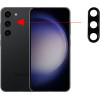 Volte-Tel Camera Glass Cover Samsung S23 5G 6.1''/Samsung S23 Plus 5G 6.6'' 9H 0.30MM 3D ALUMINIUM-Electroplating Frame BLACK