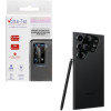 Volte-Tel Camera Glass Cover Samsung S23 Ultra 5G 6.8'' 9H 0.30MM 3D ALUMINIUM-Electroplating Frame BLACK