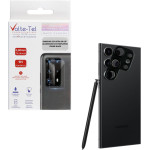 Volte-Tel Camera Glass Cover Samsung S23 Ultra 5G 6.8'' 9H 0.30MM 3D ALUMINIUM-Electroplating Frame BLACK