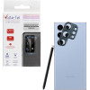 Volte-Tel Camera Glass Cover Samsung S23 Ultra 5G 6.8'' 9H 0.30MM 3D ALUMINIUM-Electroplating Frame BLUE
