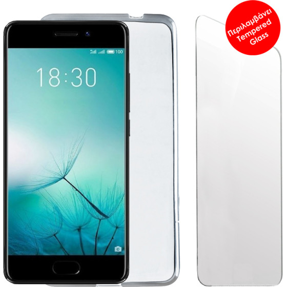 Volte-Tel Combo Meizu Pro 7 5.2'' Tempered 0.30 + ���� Slimcolor Air WHITE