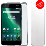 Volte-Tel Combo Nokia 2 5.0'' Tempered 0.30 + ���� Slimcolor WHITE