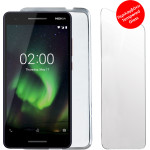 Volte-Tel Combo Nokia 2.1 TA-1086 5.5'' Tempered 0.30 + ���� Slimcolor WHITE