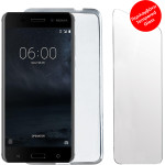 Volte-Tel Combo Nokia 6 5.5'' Tempered 0.30 + ���� Slimcolor WHITE