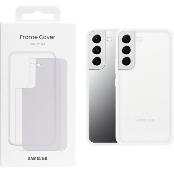Samsung ���� S22 5G S901 Frame Cover White Packing Or - (EF-MS901CWEGWW)