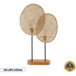 GloboStar Azul Boho ����������� ��������� ������ 2 x E27 AC220-240V IP20 - �45 x �11 x �75cm - ���� ������ �� ����� ��������� ��� ���� ������ ������ - 5 ������ ������� - (02231)