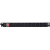 Energenie Power Distribution Unit (PDU), 10PCs C13 SOCKETS, 1U, 16A, C19 Plug 2M Cable - (EG-PDU-10C132C19)