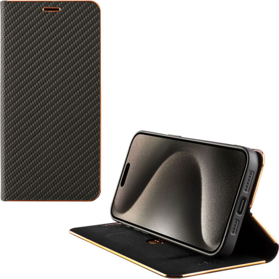 Idol 1991 ���� Iphone 15 Pro Max 6.7'' Elite Pro ANTI-Rfid Book Stand BLACK