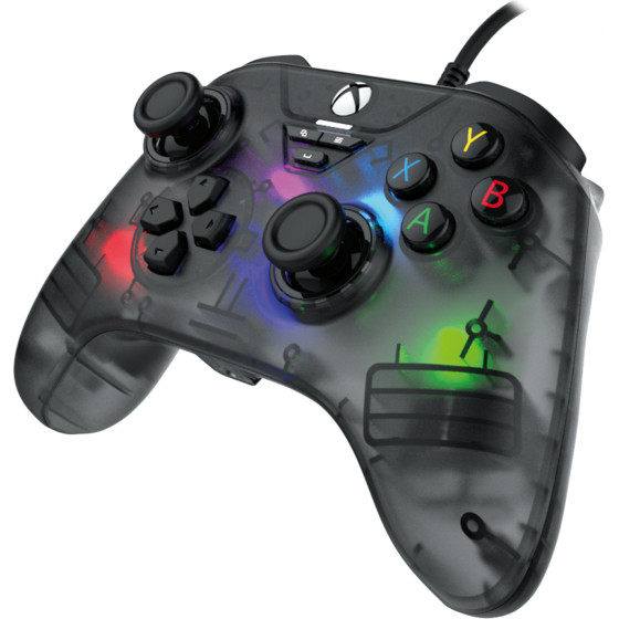 Snakebyte (SB922312) Gamepad RGB X (Smoke Grey), Licensed by Microsoft (For the XBOX Series S|X, XBOX ONE,PC)