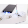 Gembird Smart Power Strip With Usb Charger 4 Sockets White - (TSL-PS-S4U-01-W)