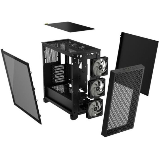 Corsair Mid Tower Atx Case 3000D Rgb Airflow Windowed Tempered Glass - Black - (CC-9011255-WW)