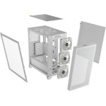 Corsair Mid Tower Atx Case 3000D Rgb Airflow Windowed Tempered Glass - White - (CC-9011256-WW)