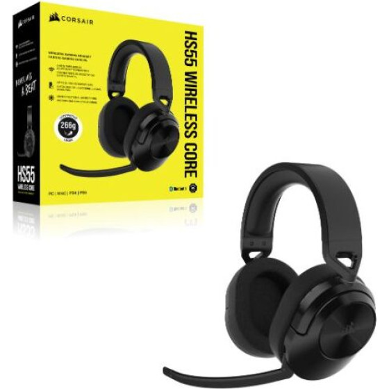 Corsair Wireless Gaming Headset HS55 Core - Black - (CA-9011290-EU)