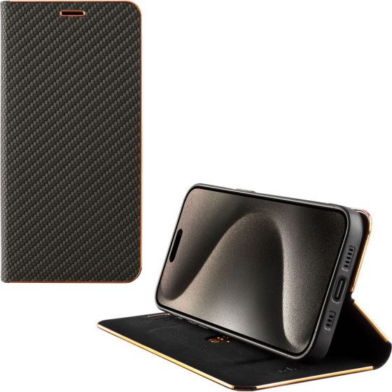 Idol 1991 ���� Iphone 15 Pro 6.1'' Elite Pro ANTI-Rfid Book Stand BLACK