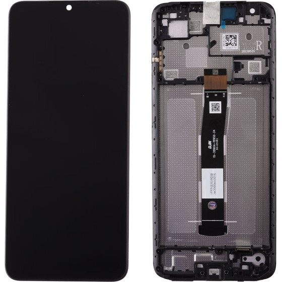 Xiaomi Redmi 12C ����� + Touch Screen + Lens + Frame Black Original Service Pack - (5600010C3T00)